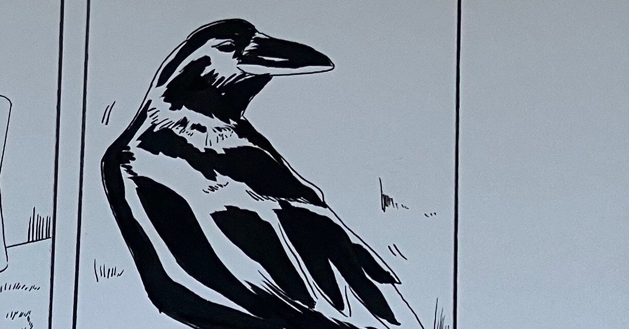 カラスを描いた｜堀田瞳