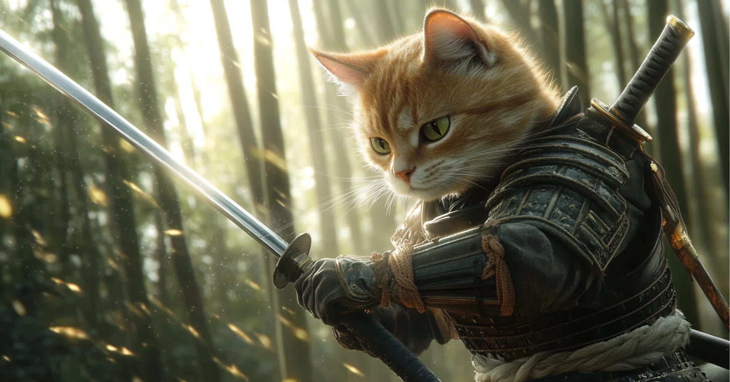 ねこ サムライになるにゃ🐾｜odyssey617