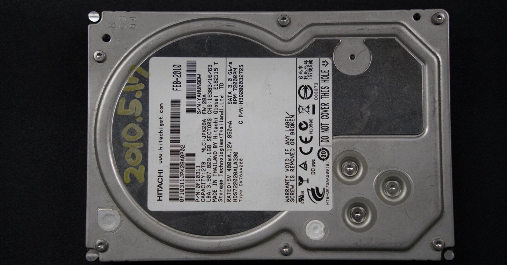 日立 ﾊｰﾄﾞﾃﾞｨｽｸ内蔵 液晶
テレビ P42-HR01　 日立（HITACHI） HITACHI 3.5インチ 内蔵ハードディスク ドライブ HDD