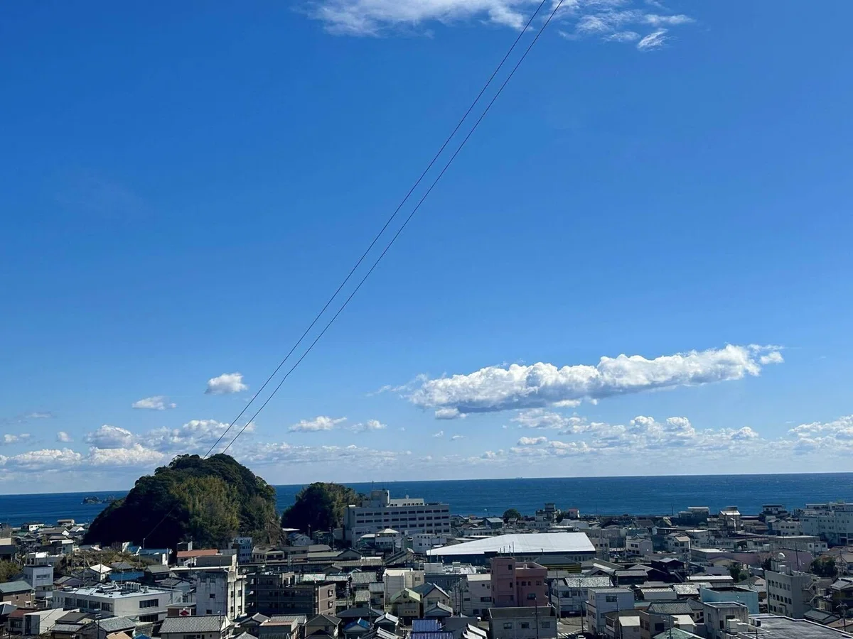 急坂からの景色