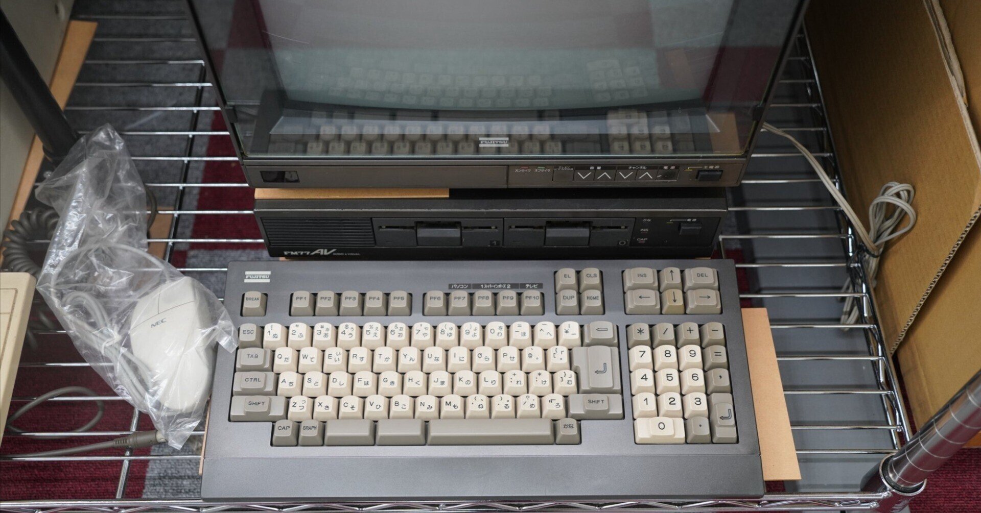 FM-77AV初代モデル 3．5FD 1ドライブ ジャンク品