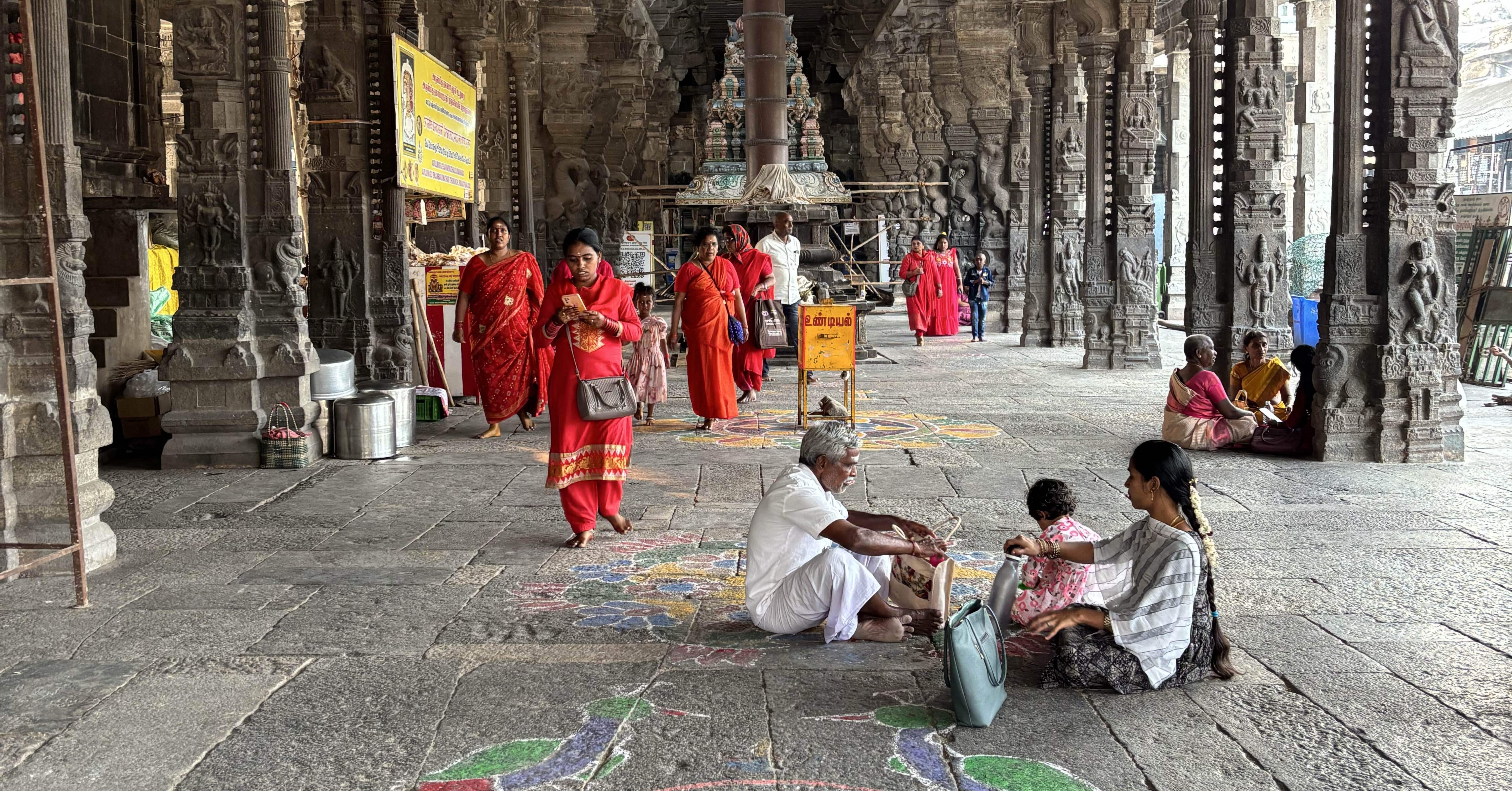 初インド！女1人旅行2025年1月②】カーンチープラム-タミル州