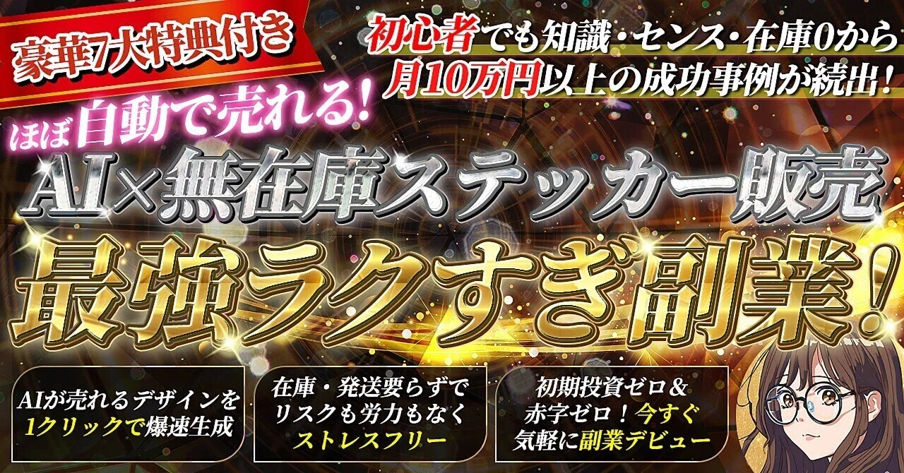 小学生でも実践できる！】AI×無在庫ステッカー販売！【最強ラクすぎ 