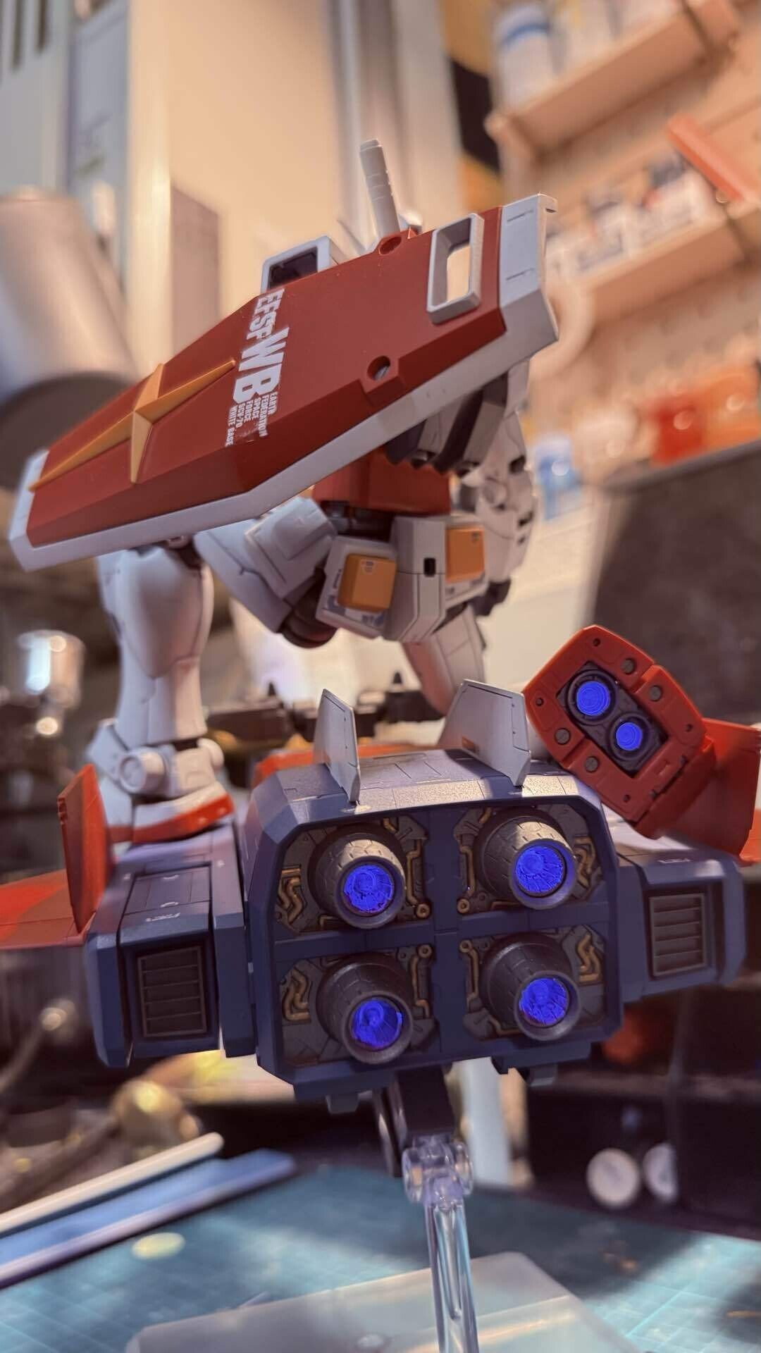 ガンプラ MG ガンダムver.2.0 Gファイター 組み立て済みセット