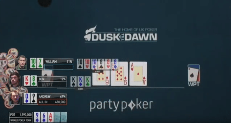 ガットショットストレートドローの型 K8o Vs T7s Vs Q9o テキサスホールデム ポーカー データベース Muuuuuu Note