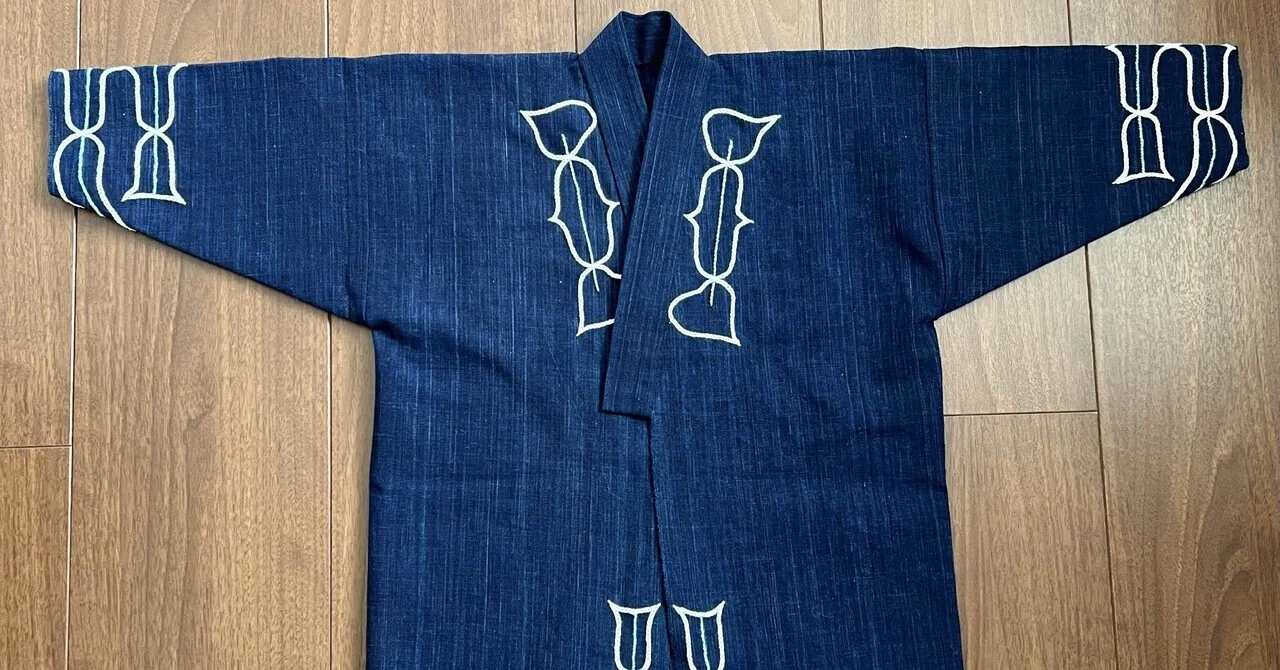 アイヌ刺繍チヂリ、二分の一の着物が完成。｜shoopy3 @指導員&小学校 