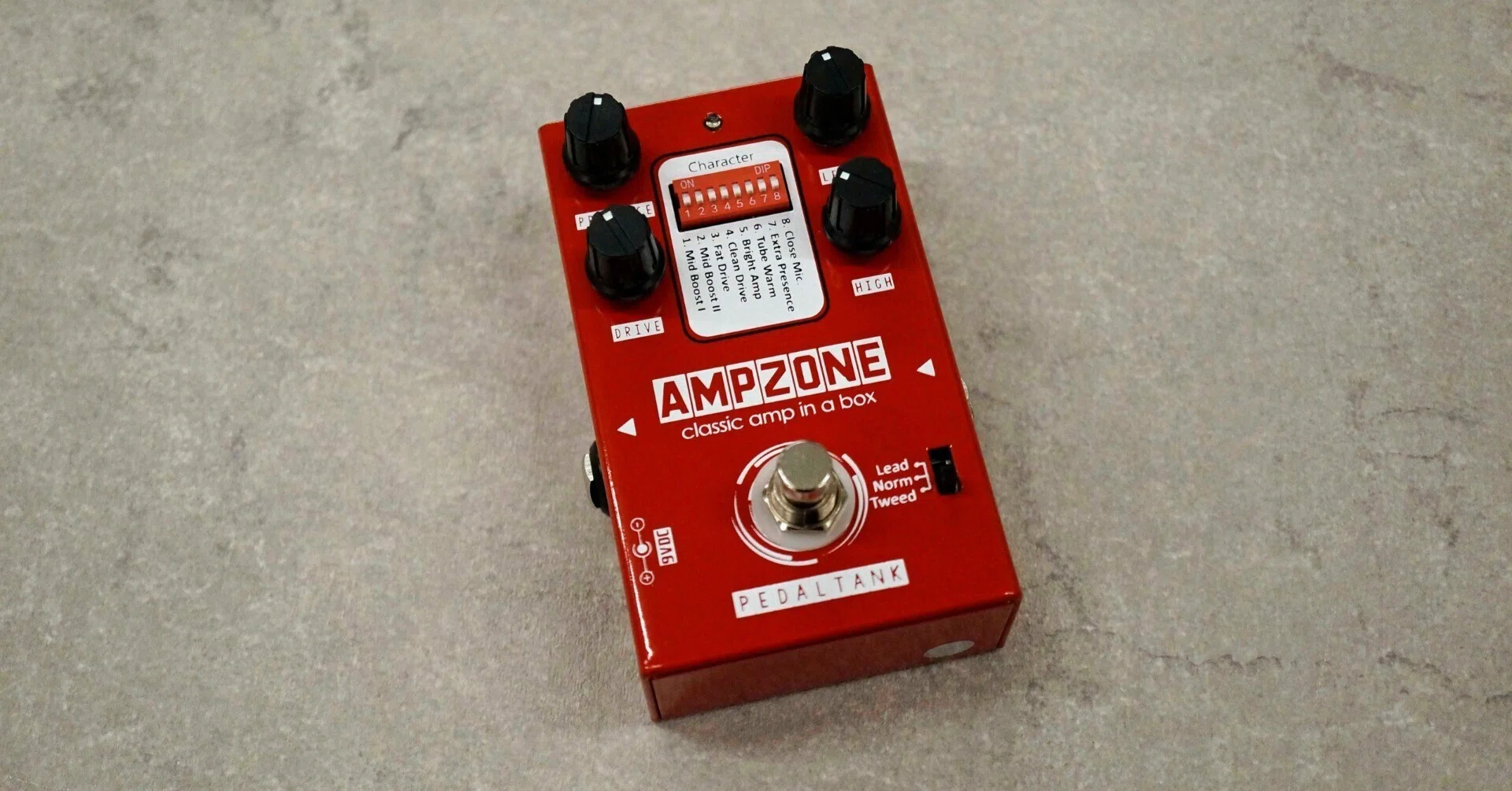 クラシック”なスタイルのアナログアンプシミュレーターペダル！Pedal