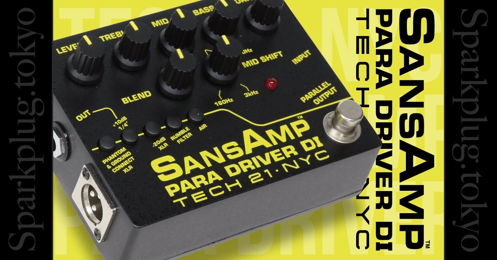 ライブやレコーディングに最適な多機能DIボックス「SansAmp PARA ライブやレコーディングに最適な多機能DIボックス「SansAmp PARA