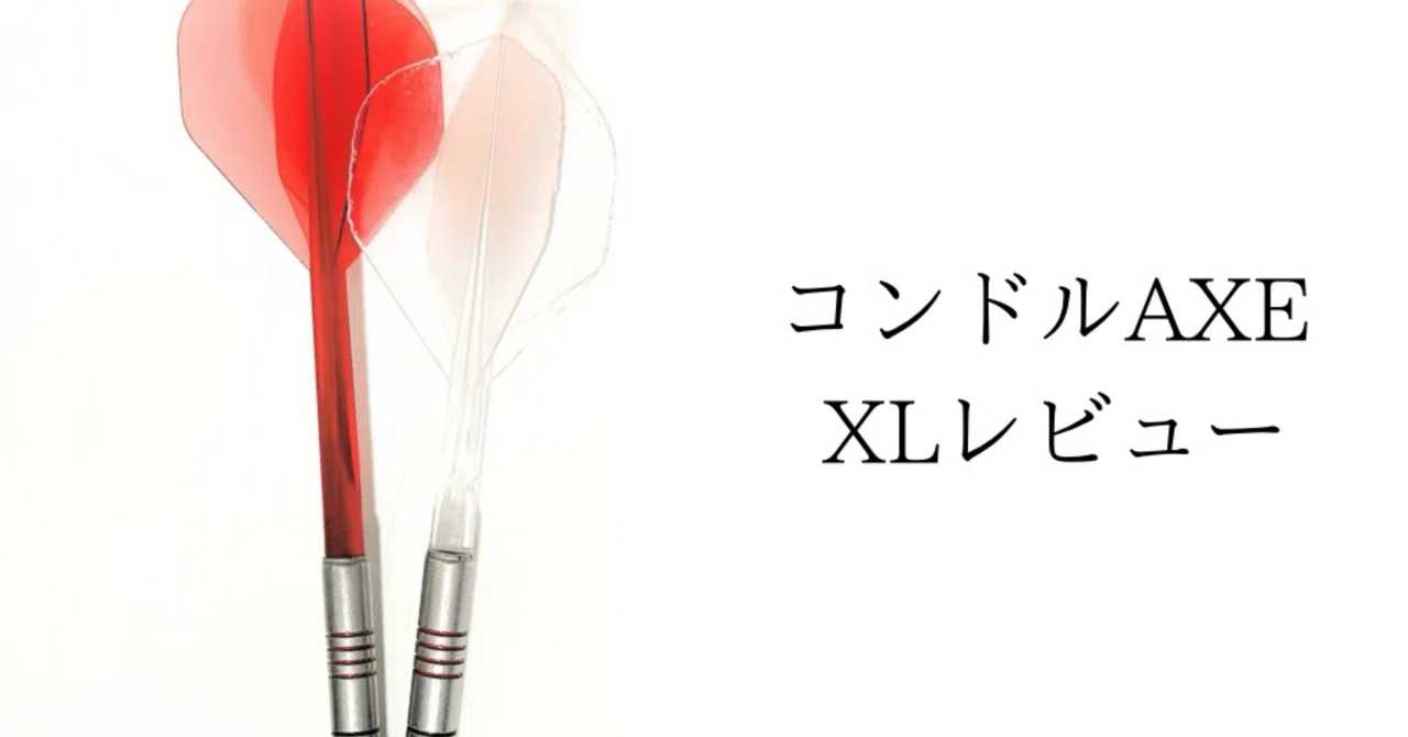 ダーツ２セット（ソフト・スティール）コンドルアックス&ケース付き コンドルAXE新サイズXLレビュー。ソフト・スティール両方で使用