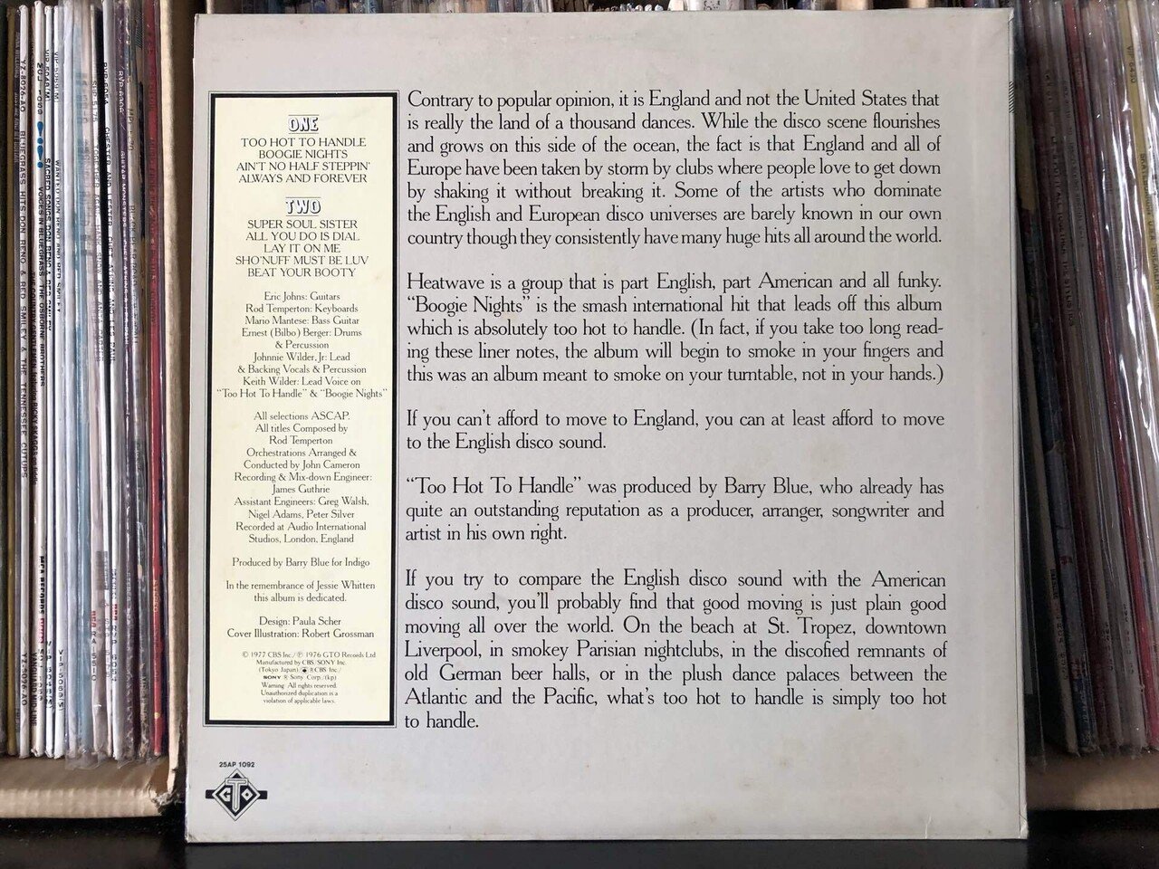 ブギー・ナイツ／ヒートウェイブ ('76)｜Takeshi Tada