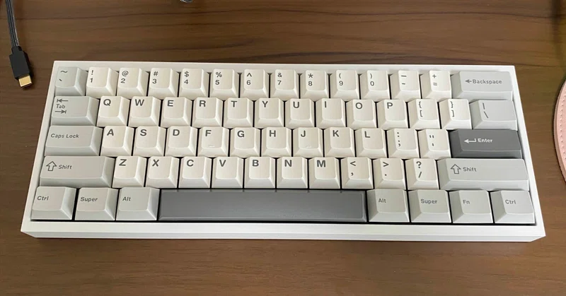Wooting 60HE キーボード 雲デザイン （Wooting 60HE｜次世代 