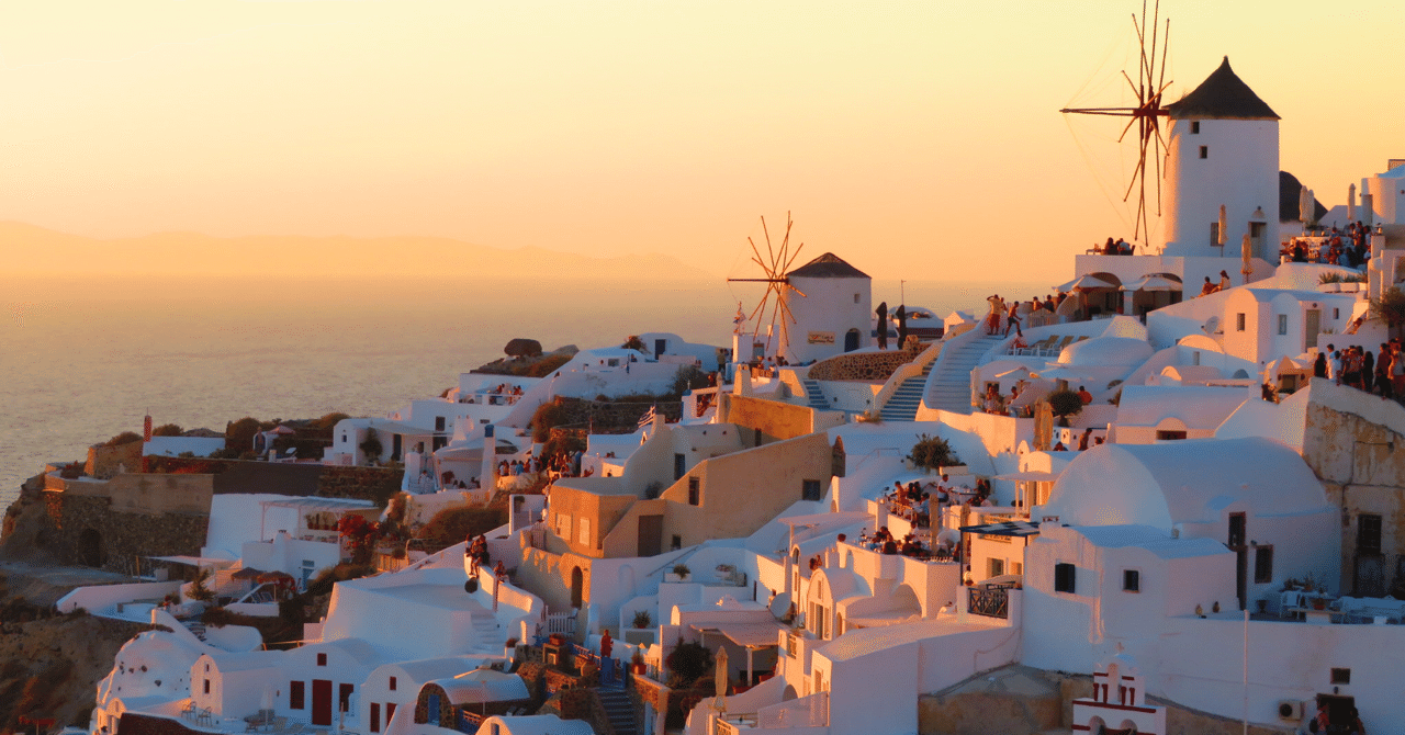 世界一の夕日 ギリシャ サントリーニ島の絶景 マルモ Note
