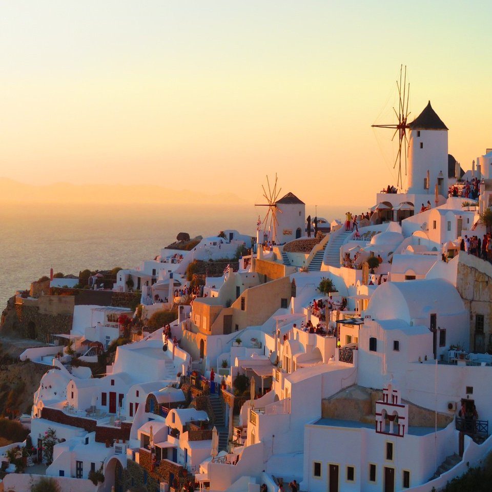 世界一の夕日 ギリシャ サントリーニ島の絶景 マルモ Note
