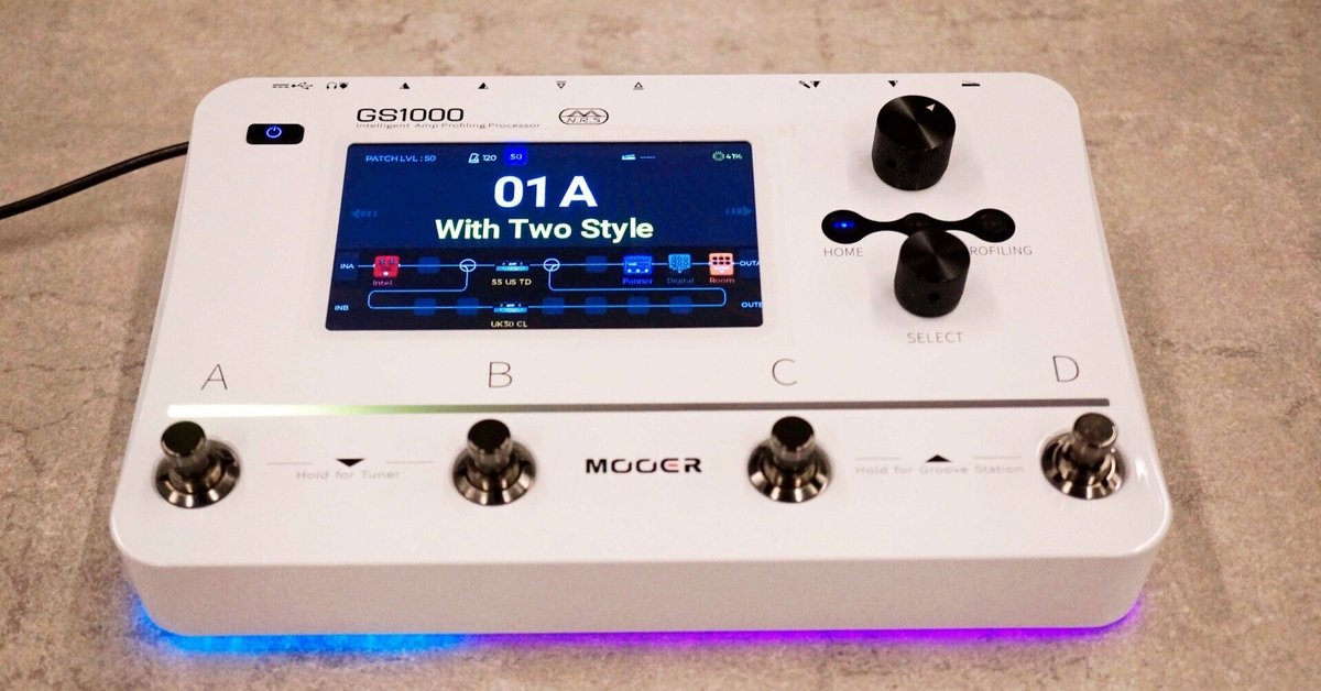 小さめ、タッチパネル、キャプチャ……Mooerの新しいGS1000が