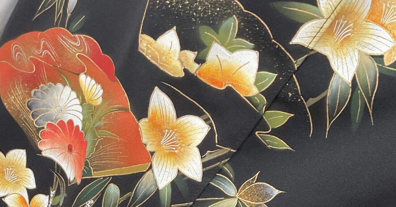 彩着物リメイク♪ 袋帯と刺繍入り着物からロングワンピース❣️春