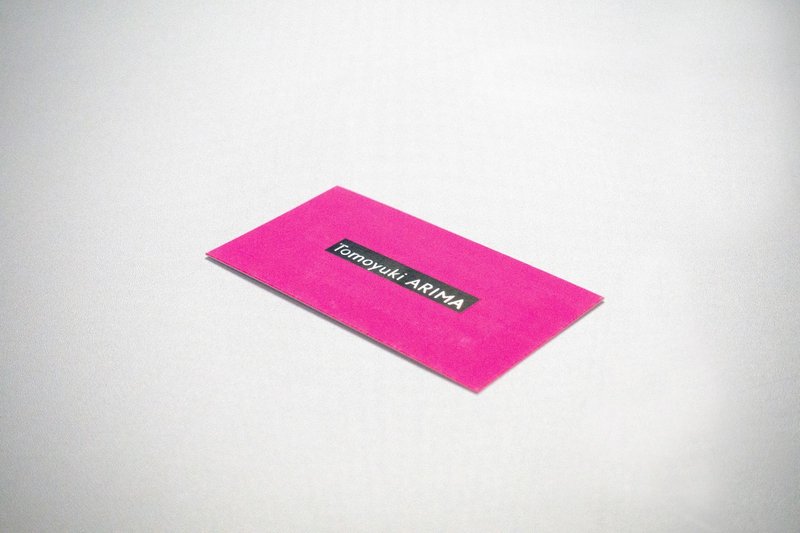 Tatsdesign 有馬トモユキ さまのお名刺 コスモテック Note