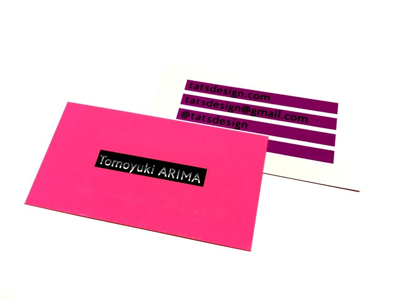 Tatsdesign 有馬トモユキ さまのお名刺 コスモテック Note