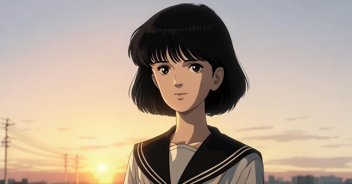 作画実験 1980年の女子高生｜美和