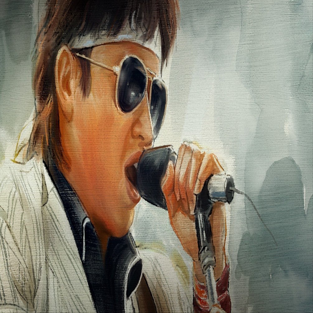 浜田省吾を飾る｜寺西 晃 イラストレーター