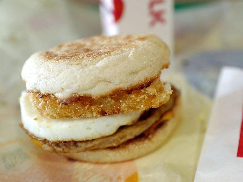 マクドナルドの朝 トレイが前後逆でした サカキシンイチロウ Note