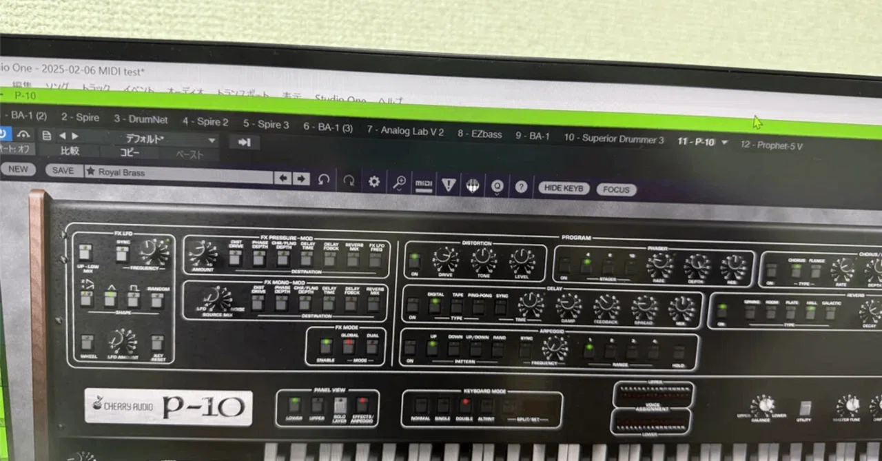 Cherry Audio P-10のレビューを書きました｜櫻井徳右衛門 | DTMer