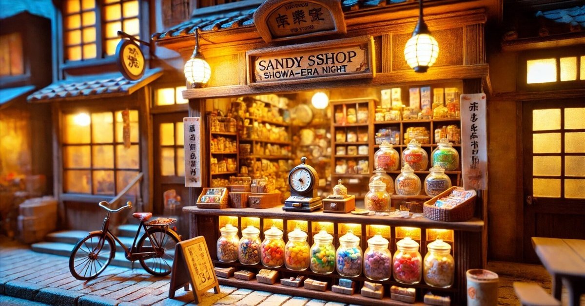 注目ブランド ジオラマ風立体ミニチュアアートAIプロンプト集【×昭和の路地裏 猫雑貨・オーナーズグッズ