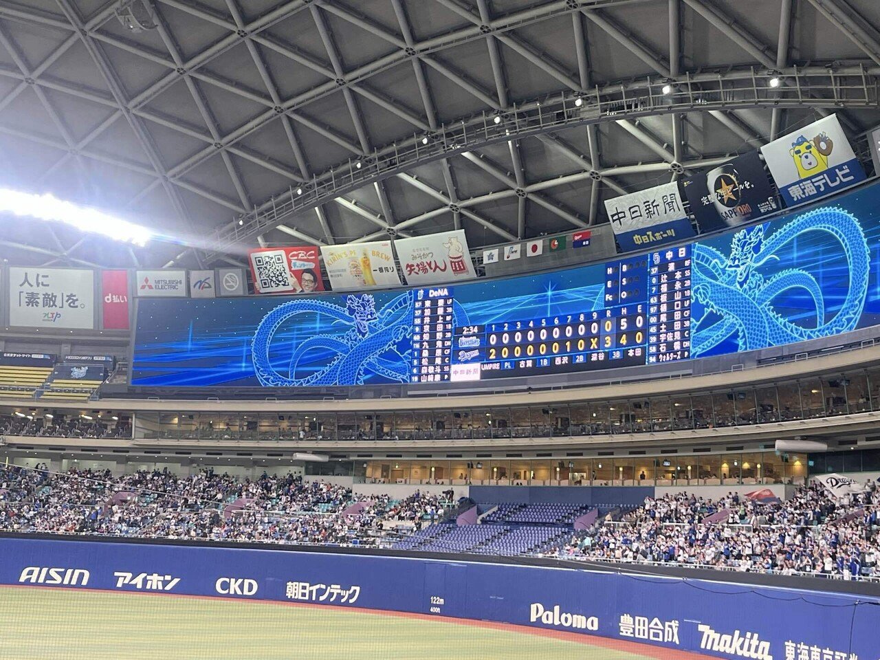 3月1日中日ドラゴンズvs横浜DeNAベイスターズ@バンテリンD オープン戦