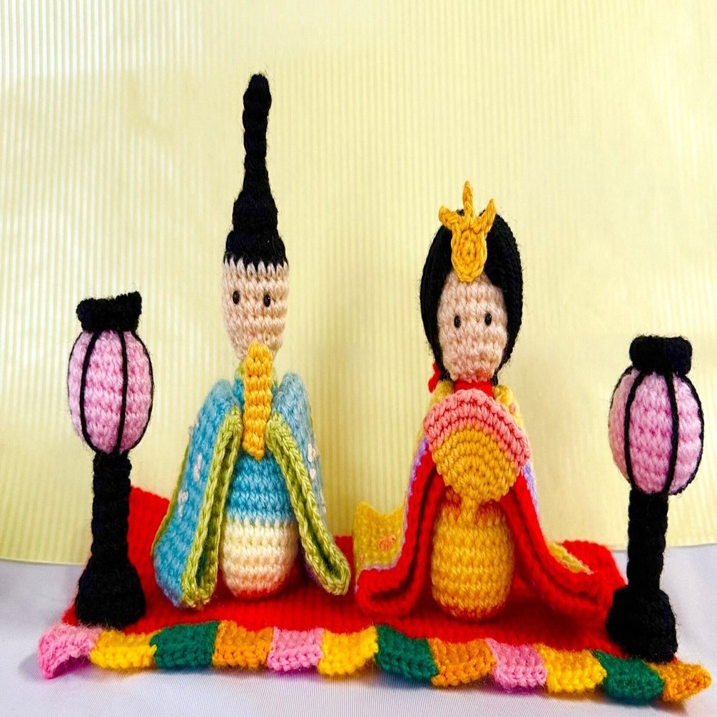 おひなさまの編みぐるみ｜mihoko