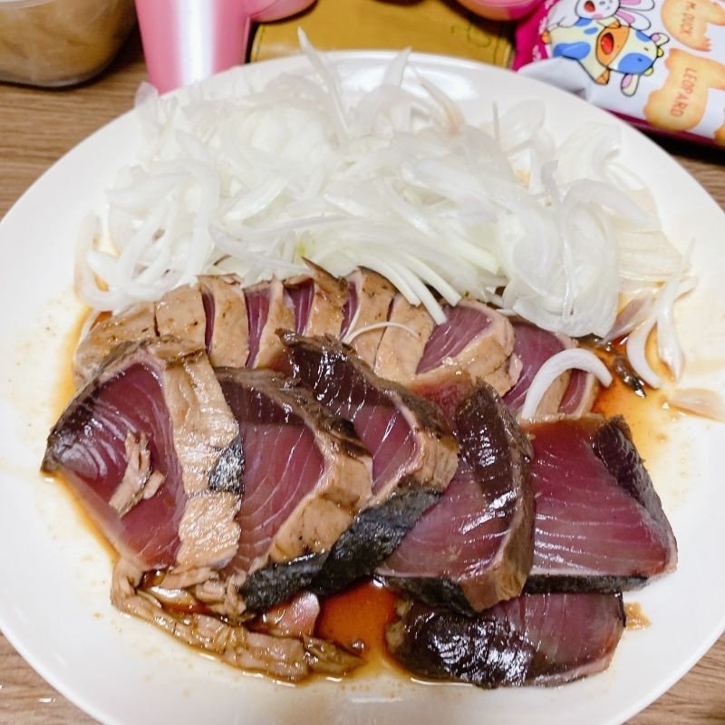 今日のごはん かつおのたたきといわしの刺し身 みくのしん Note