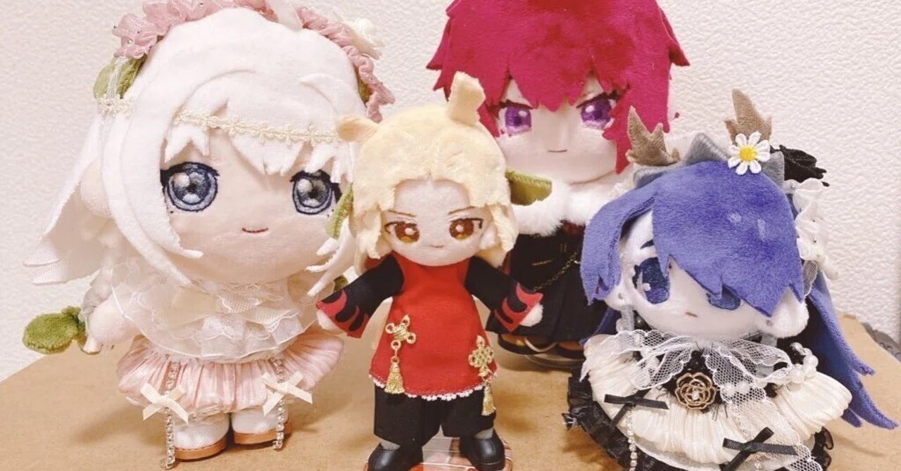 振り返り】poinuiちゃんの型紙でOCのぬいぐるみを作りました｜Mai