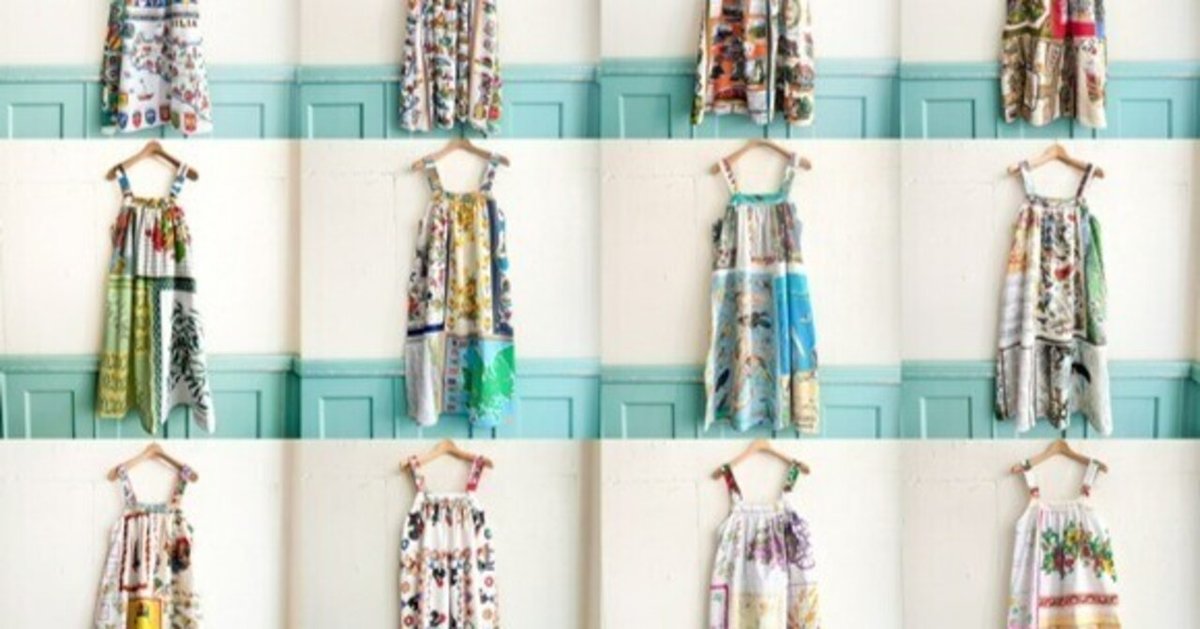 花とギター organ za オーガンザ リメイクワンピース ONE PIECE