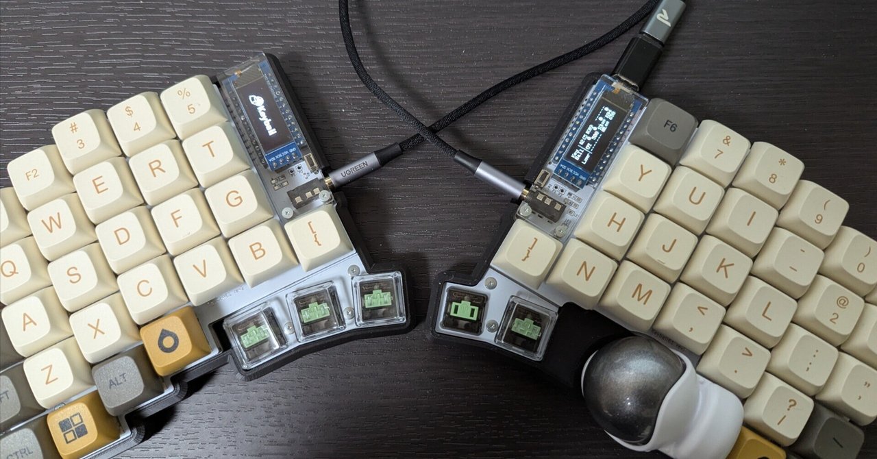 自作キーボード】ｴｯﾎｴｯﾎ…みんなにkeyball61の使用感とキーマップを