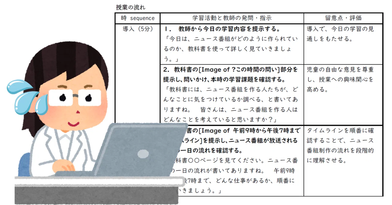 Geminiが賢くなった！教科書のスクショから指導案を作ってみよう：先生