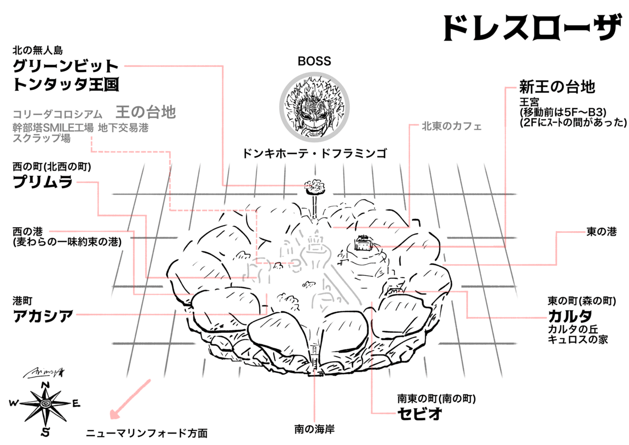 ドレスローザ ドフラミンゴ シュガー セニョールピンク ベビー5