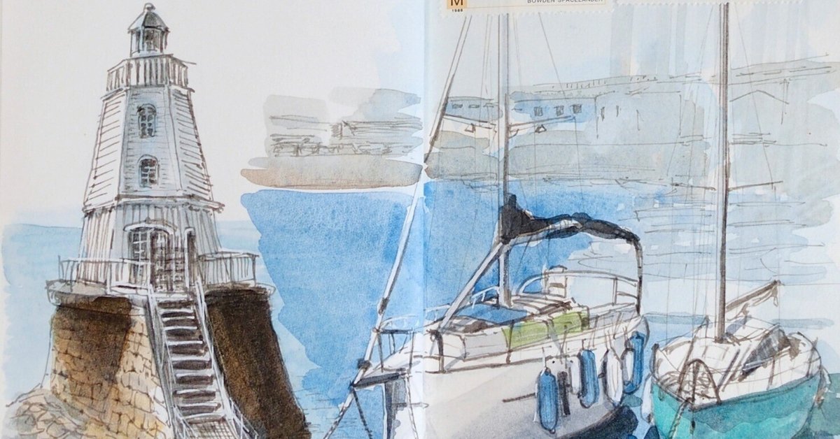 旧堺港・堺出島漁港 【チャリ＊スケッチ】｜ノン