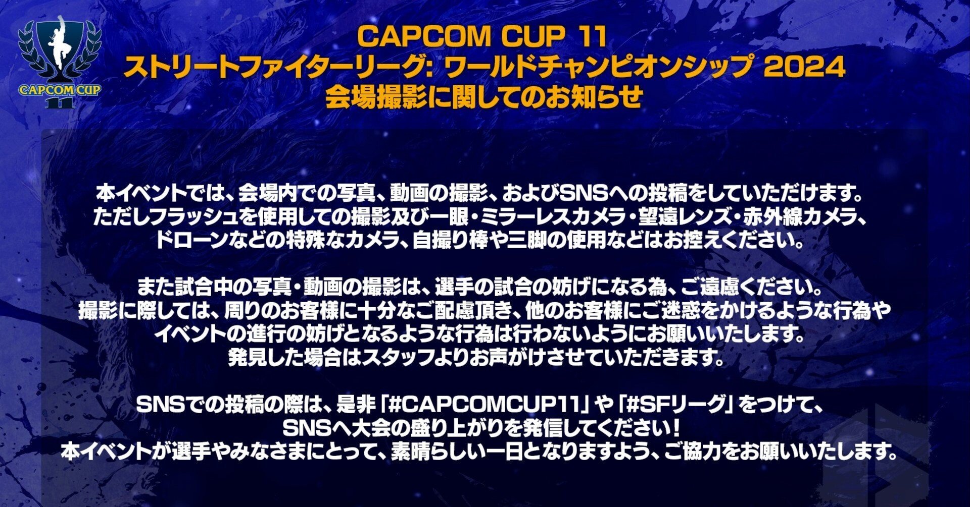 CAPCOM CUP 11は両国国技館の中で撮影が可能|タダオトGames CAPCOM CUP 11は両国国技館の中で撮影が可能|タダオトGames