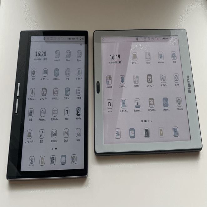 Androidタブレット本体 BigmeS6color+ Eink AINote もはやメイン機！「BigmeS6color+」を買う③：Einkが好き｜アジル氏