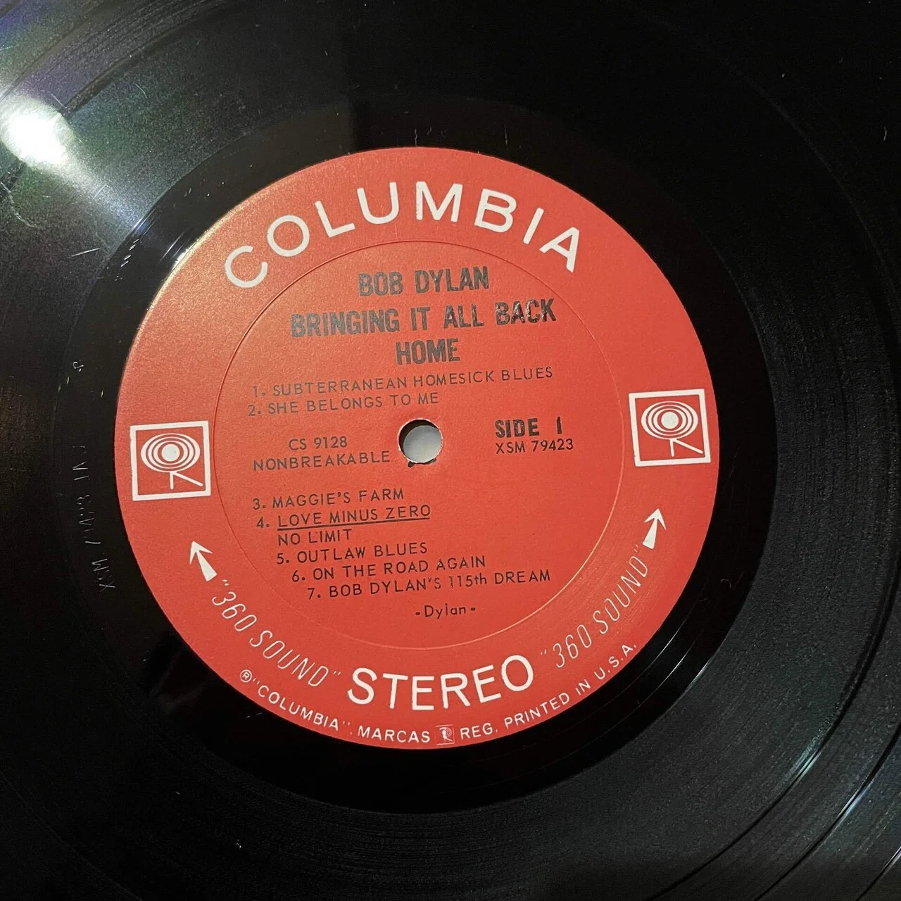 BOB DYLAN - BRINGING IT ALL BACK HOME stereo USオリジナル｜マトマト