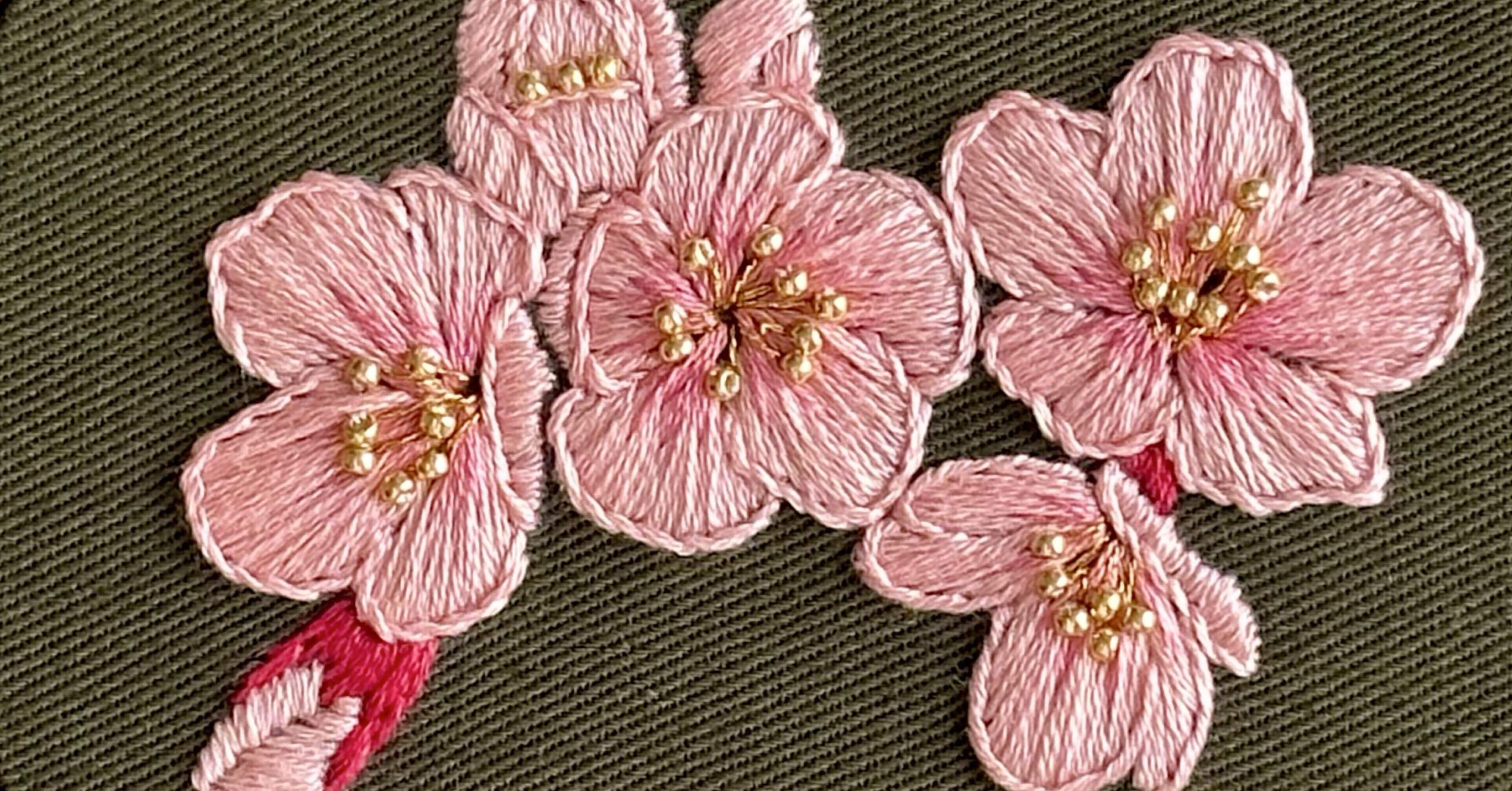 PDF図案「さくら」｜はなこまち/刺繍作家