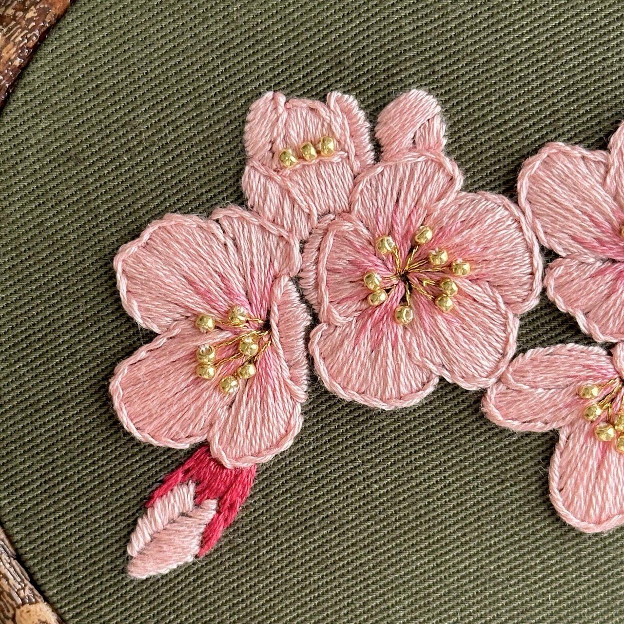 人気ブランド PDF図案「さくら」｜はなこまち/刺繍作家 絵画