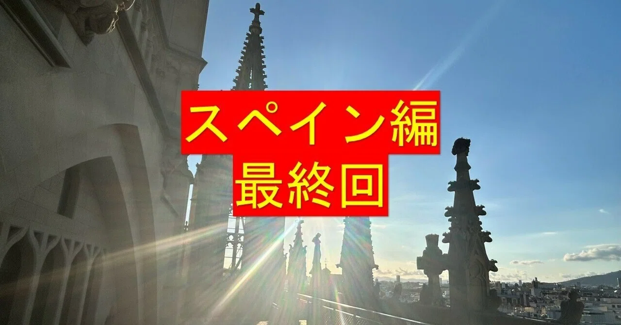 さようなら、バルセロナ！ サンタ・エウラリア大聖堂の屋上からの景色 