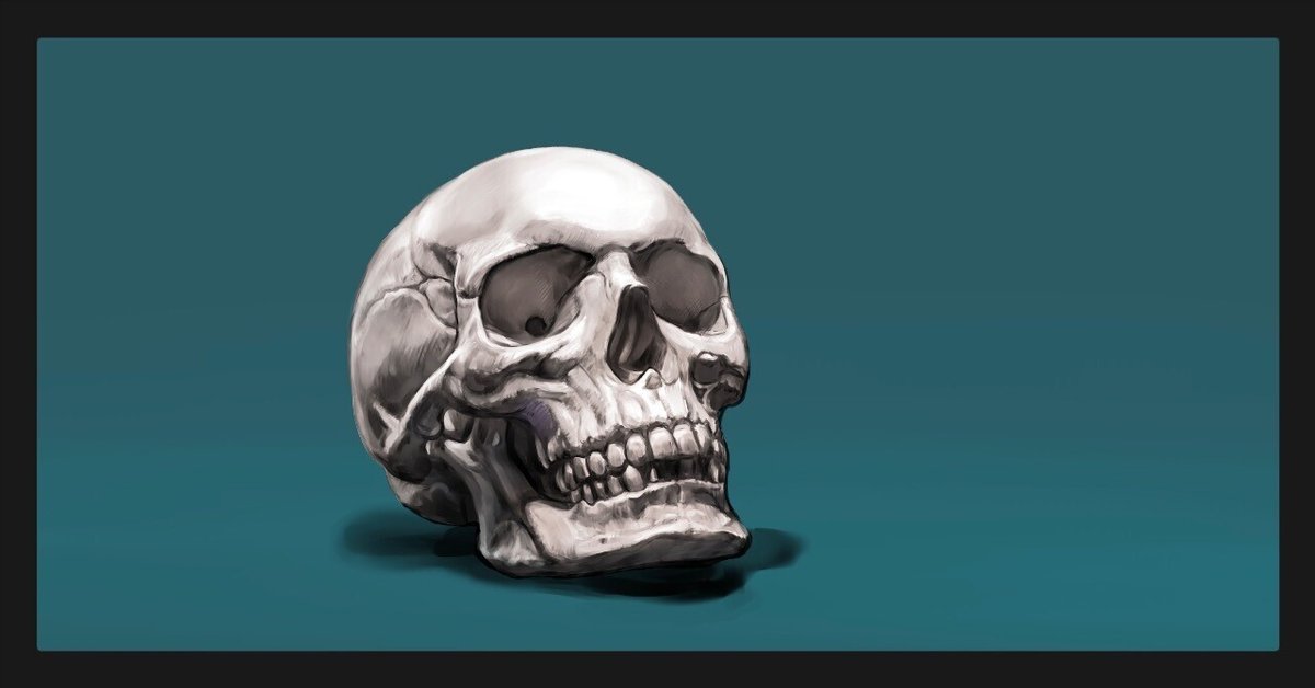 274 ガイコツ描いた｜テツロウ（イラストレーター）