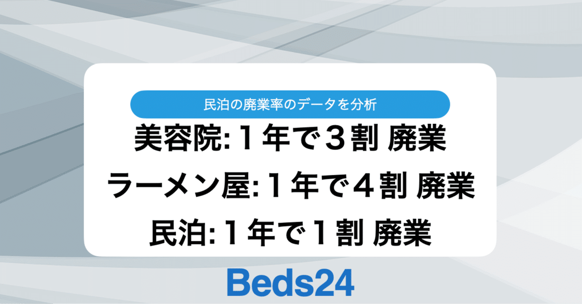 格安saleスタ 日本の民泊開業と1年以内の廃業状況（2022～2024年）｜Beds24 その他