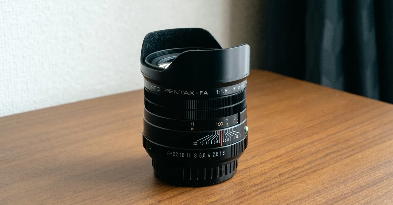 運命のレンズ smc PENTAX FA-31mm F1.8 Limited｜鈴木 聡太朗