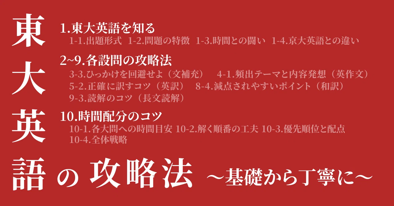 東大英語の攻略法|シグマσ 東大英語の攻略法|シグマσ
