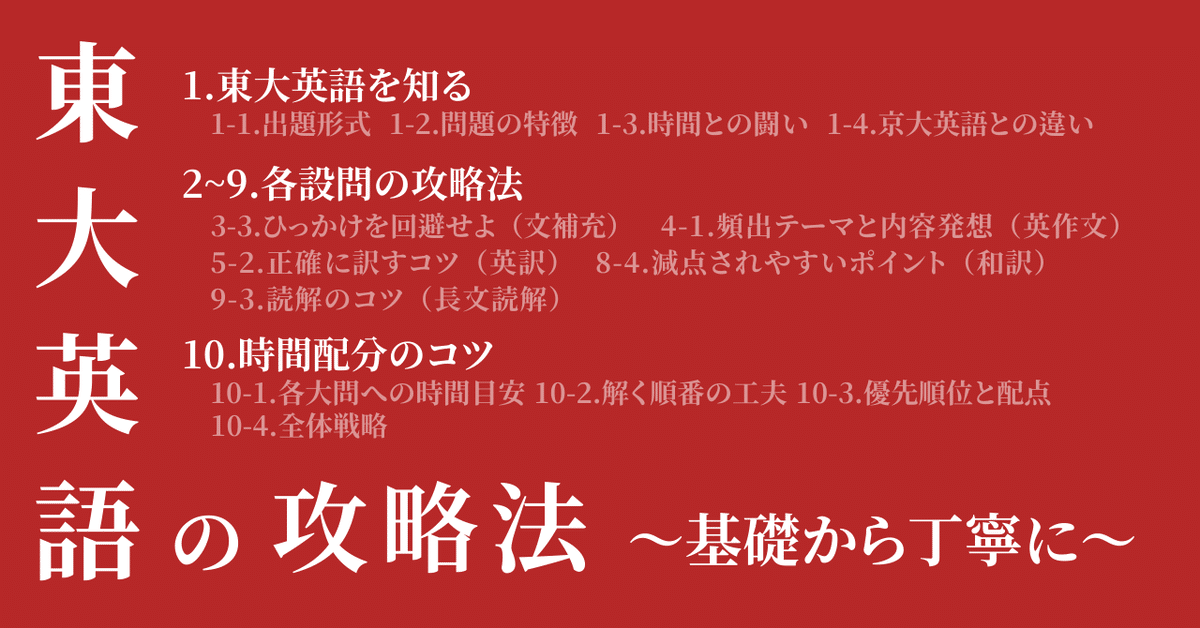 東京大学英語 ①文法語法語句整序②物語小説文③段落整序④英文