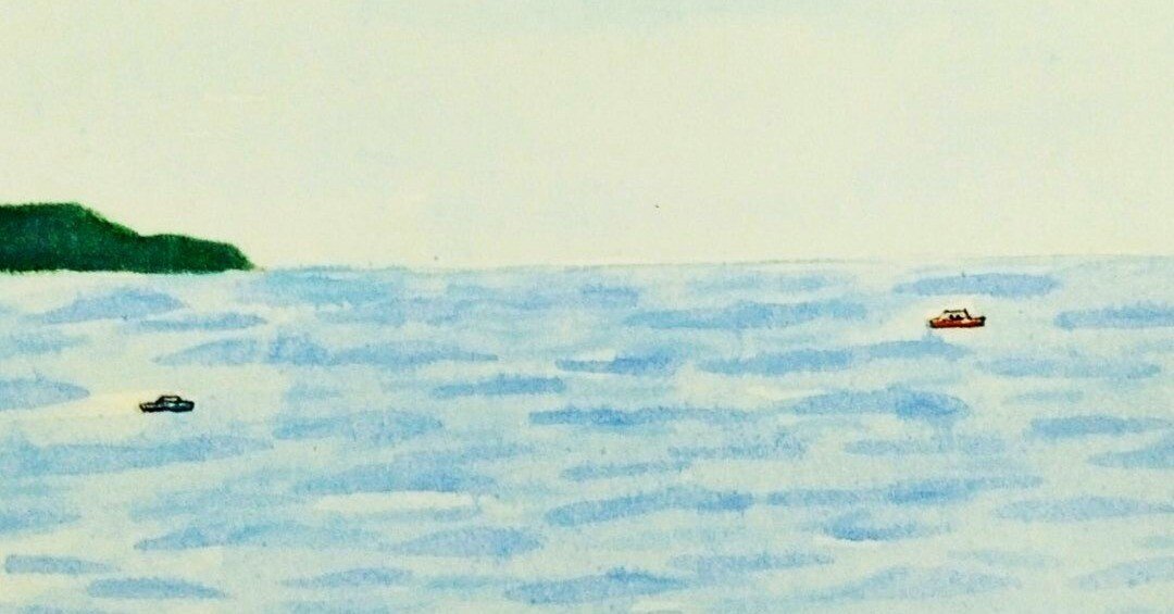 夏の終わりに「海の絵」を集めました｜絵と額縁