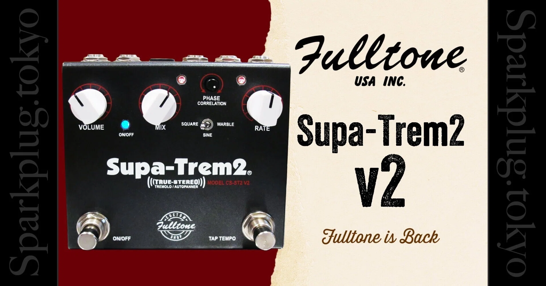 Fulltone Supa-Trem トレモロ　Tremolo フルトーン Fulltone Supa-Trem Junior（フルトーン）トレモロ ｜イケベ楽器店