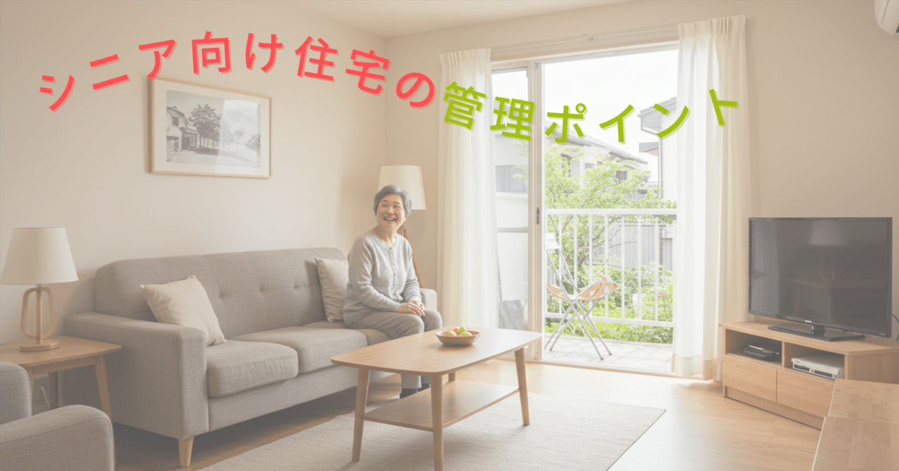 高齢化社会に備える！シニア向け住宅の管理ポイント｜ReAlign - 不動産エージェントと直接つながる、投資家のためのSNS