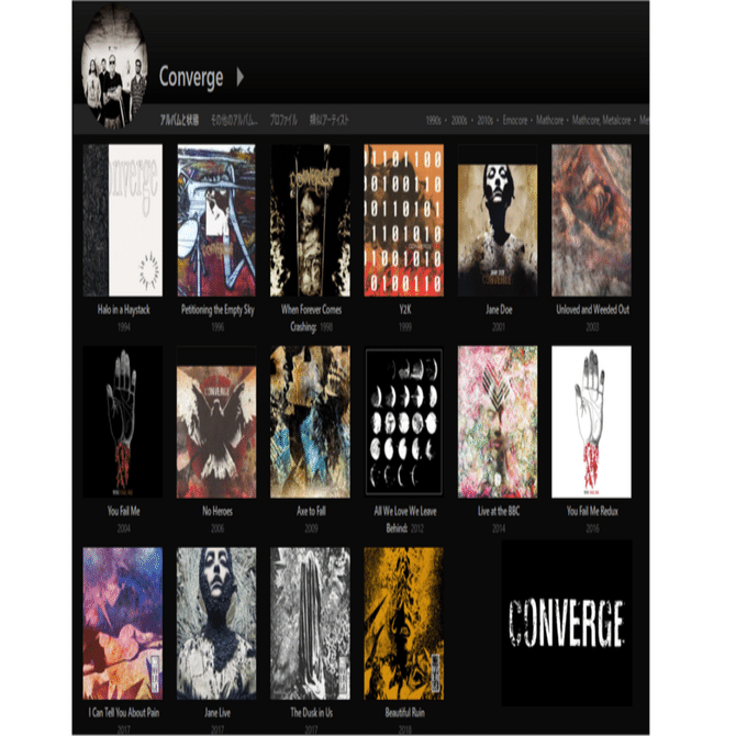 Converge🇺🇸【全作品レビュー】～ハードコア界の頂点：激情と混沌の